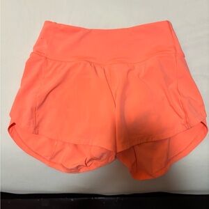 Lululemon Athletica Speed Up Size 0 Vibrant Coral Athletic Shorts
